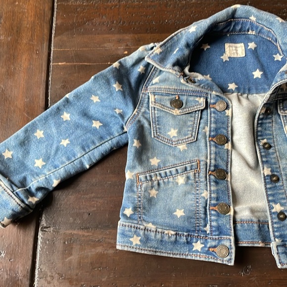 Denim Baby Gap jacket with white stars - Picture 2 of 7